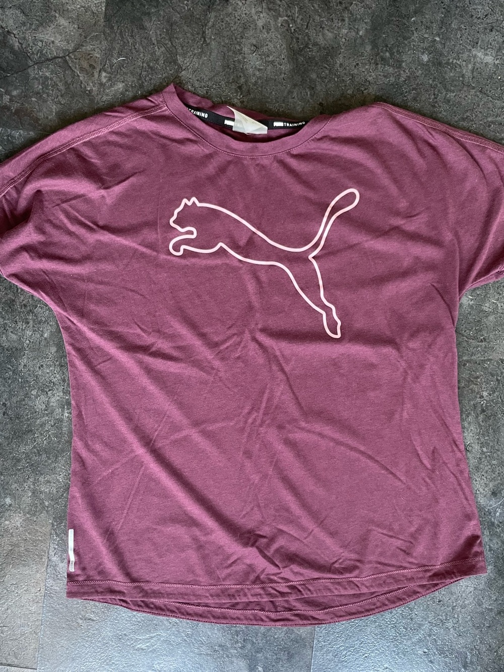 Puma Burgundy Athletic Tshirt